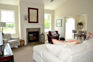 Northern Pass Luxury Living Colonie NY Condos Interior Living Room Fireplace